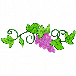 Grapes Embroidery Design 7 Grapes Embroidery Design 7